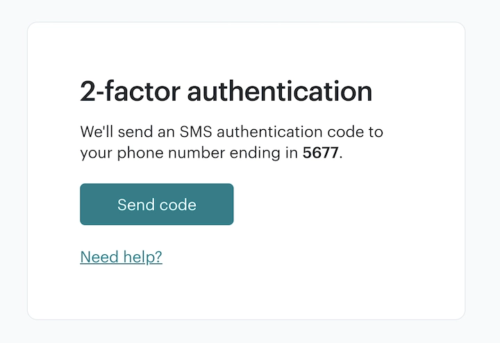 sms code